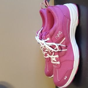 Ryka Pink and White Athletic Sneakers Lightweight Mesh